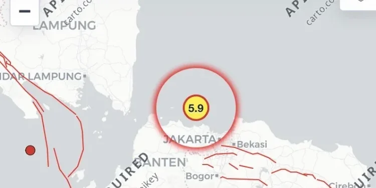 Gempa M5,9 Guncang Kepulauan Seribu Dini Hari, Warga Jakarta Ikut Terbangun