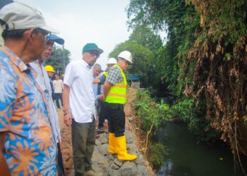 Pilar Tinjau Tiga Proyek Turap dan Bronjong di Tangsel, Target Rampung Akhir 2026
