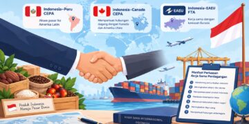 Indonesia Perluas Pasar melalui Peru CEPA, Canada CEPA, dan EAEU FTA
