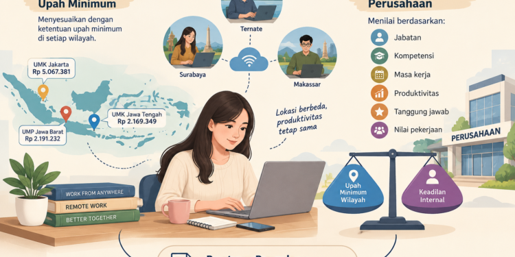 Remunerasi Pekerja Remote: Batasan Wilayah Upah Minimum Vs Keadilan Internal dalam Peraturan Perusahaan