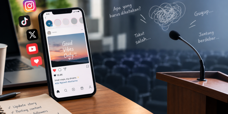 Aktif di Media Sosial, tetapi Gugup Berbicara Langsung: Tantangan Public Speaking bagi Generasi Z