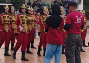 39 Tim Paskibra se-Jabodetabek Adu Kekompakan di SMPN 10 Tangsel