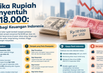 Ketika Rupiah Menyentuh Rp18.000: Ujian bagi Keuangan Indonesia
